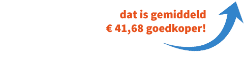 Gemiddeld 41,68 euro per jaar goedkoper